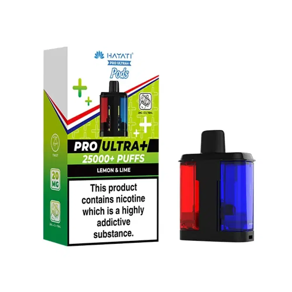 Hayati Pro Ultra Plus Pods Box of 5 | Refill Container 25,000 Puffs