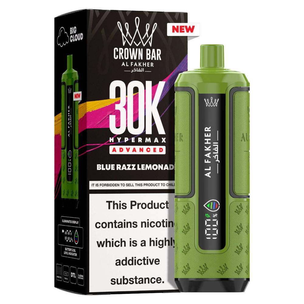 Al Fakher 30k Hypermax Prefilled Vape Kit Blue Razz Lemonade