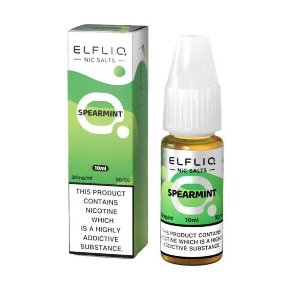 Elf Bar Elfliq Nic Salt E-Liquids 10ml Spearmint 10mg