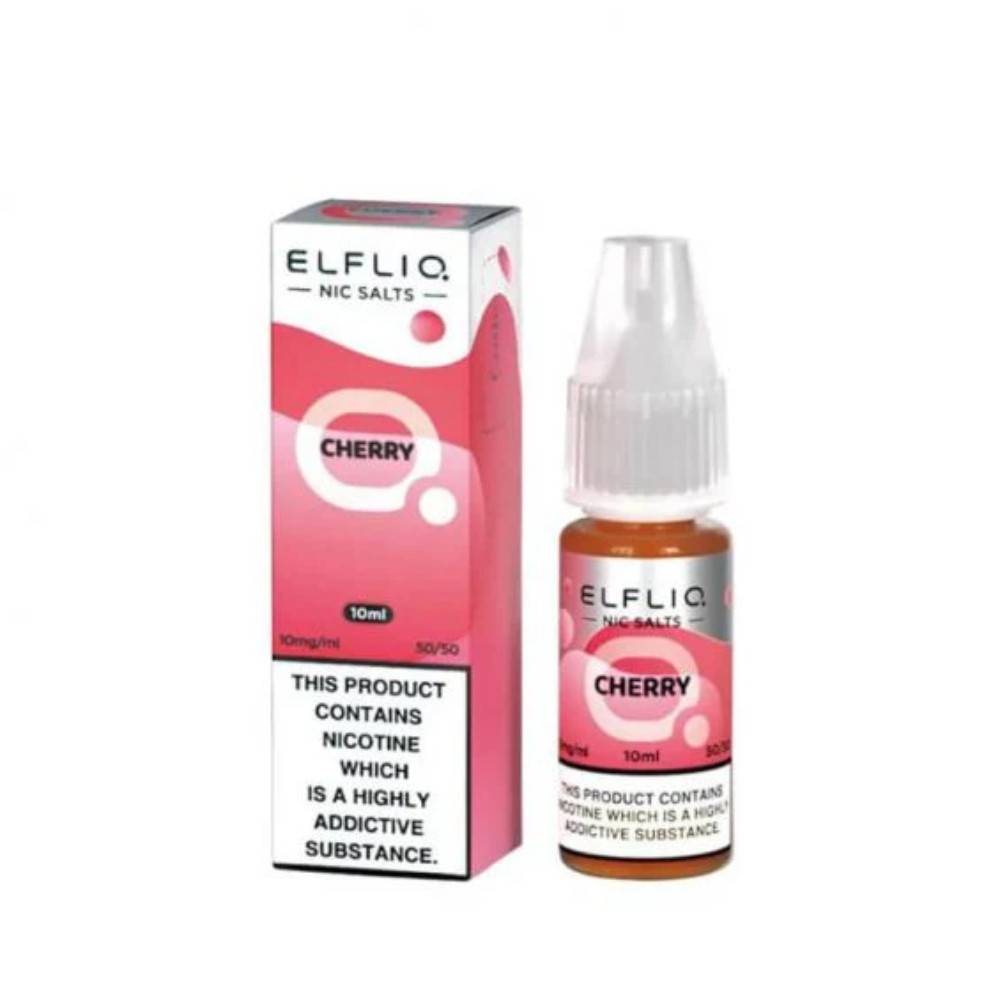 Elf Bar Elfliq Nic Salt E-Liquids 10ml Cherry 10mg