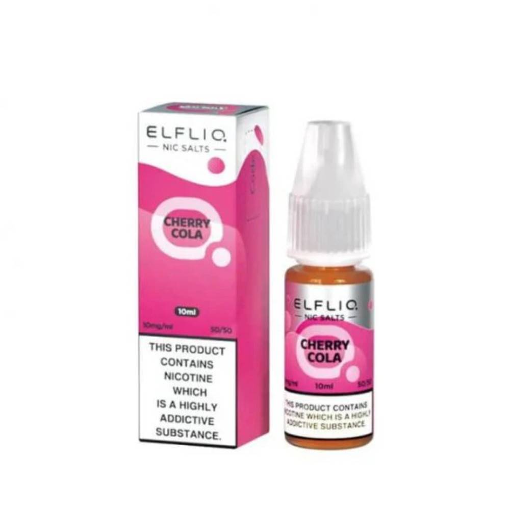 Elf Bar Elfliq Nic Salt E-Liquids 10ml Cherry Cola 10mg