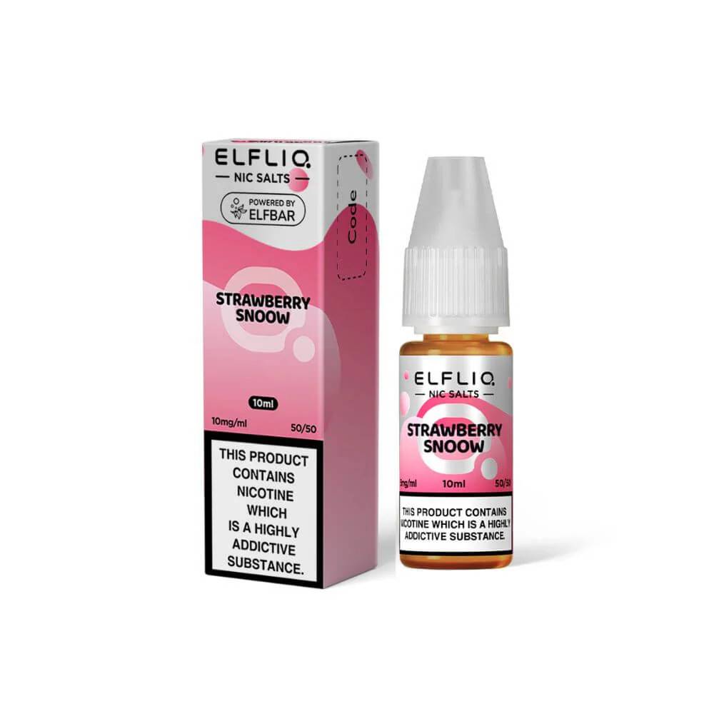 Elf Bar Elfliq Nic Salt E-Liquids 10ml Strawberry Snoow 10mg