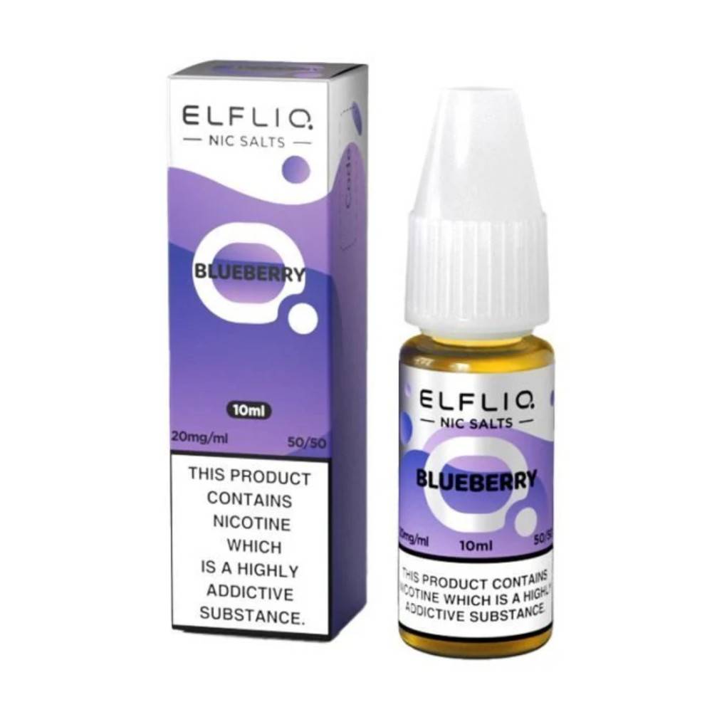 Elf Bar Elfliq Nic Salt E-Liquids 10ml Blueberry 20mg