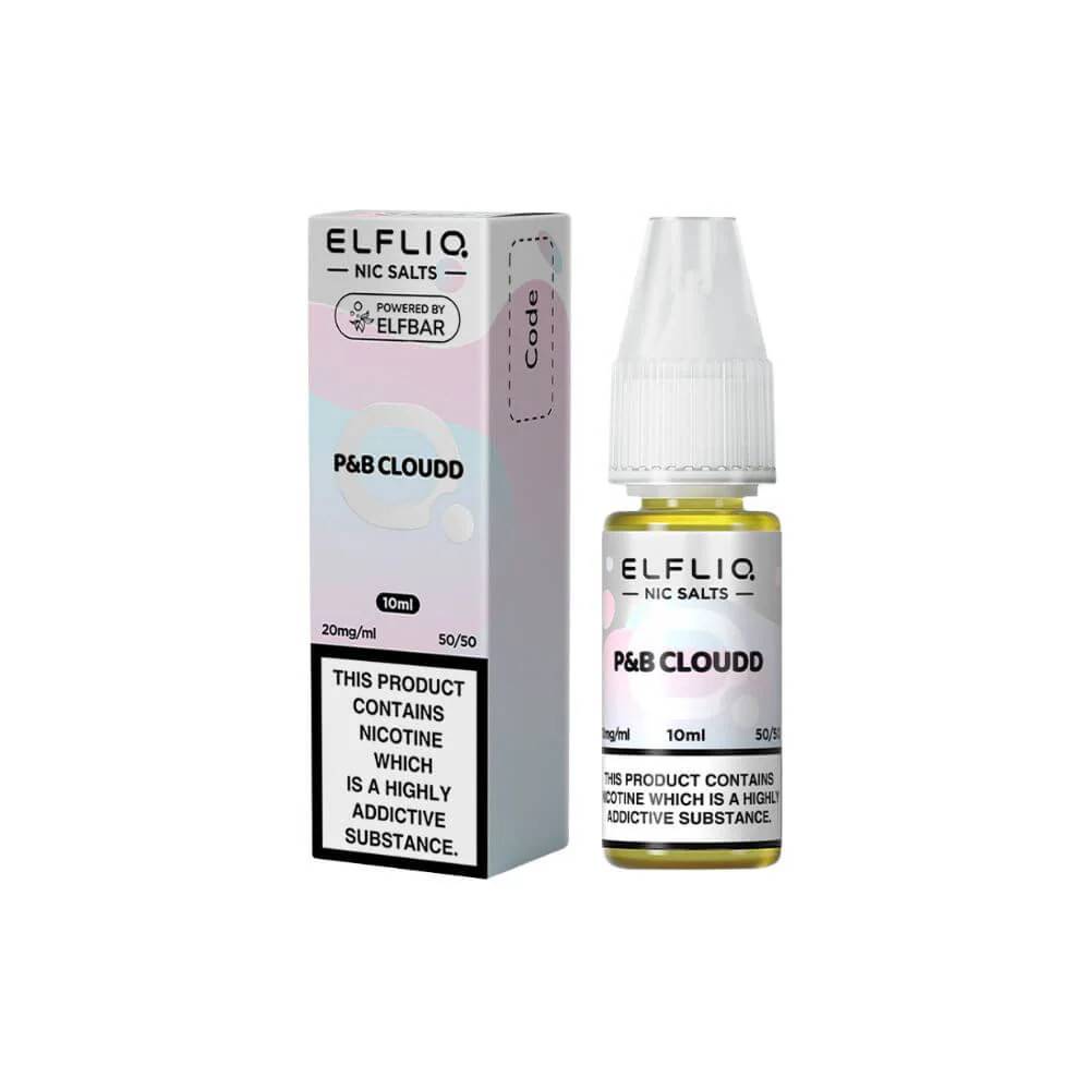 Elf Bar Elfliq Nic Salt E-Liquids 10ml P&B Cloudd 20mg