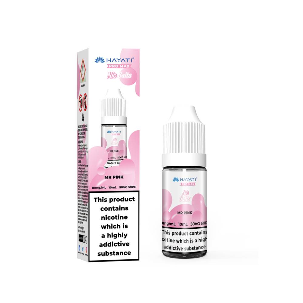 Hayati Pro Max Nic Salts E-Liquids 10ml Mr Pink 10mg