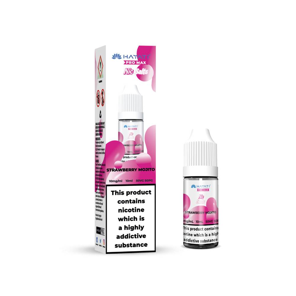 Hayati Pro Max Nic Salts E-Liquids 10ml Strawberry Mojito 20mg