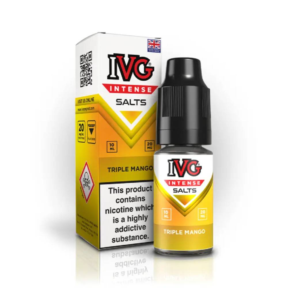 IVG Intense Nic Salts e liquids 10ml Triple Mango 20mg