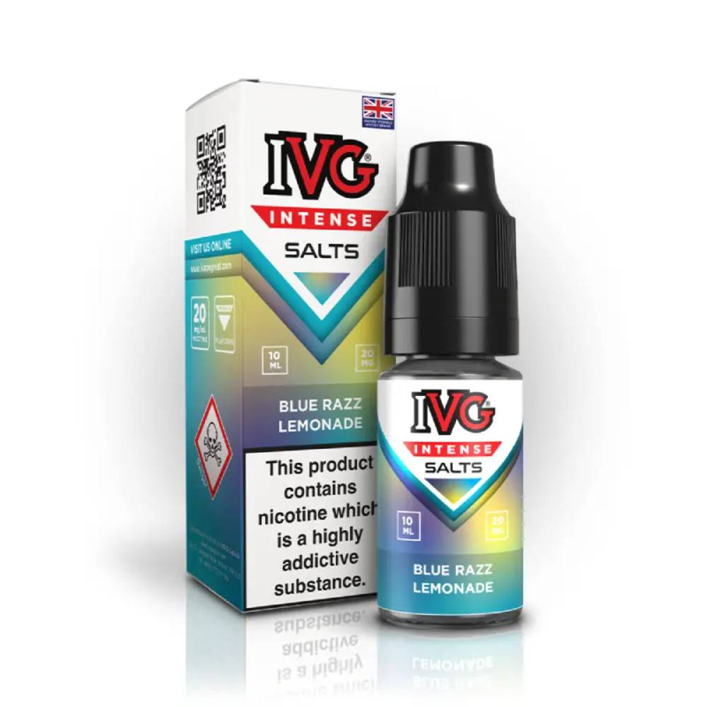IVG Intense Nic Salts e liquids 10ml Blue Razz Lemonade 10mg
