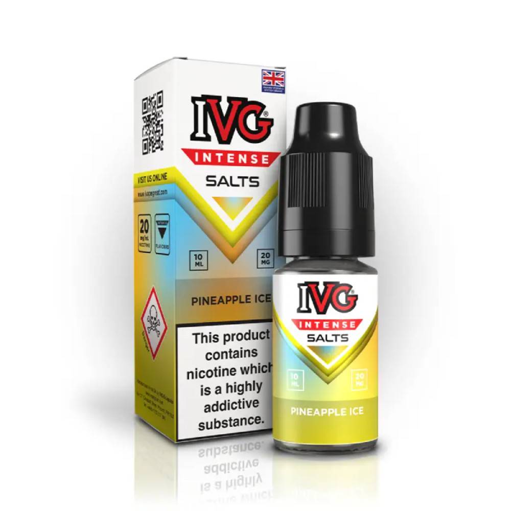 IVG Intense Nic Salts e liquids 10ml Pineapple Ice 20mg