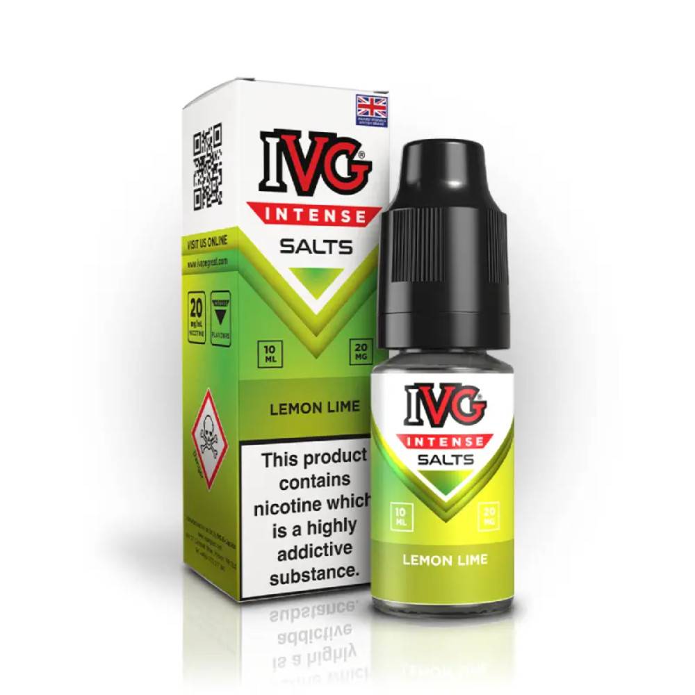 IVG Intense Nic Salts e liquids 10ml Lemon Lime 10mg