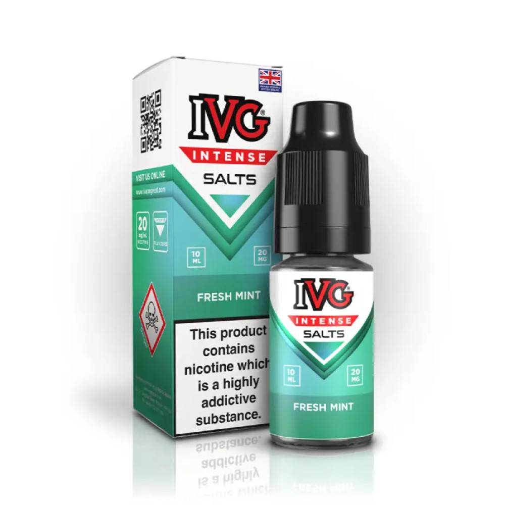 IVG Intense Nic Salts e liquids 10ml Fresh Mint 10mg