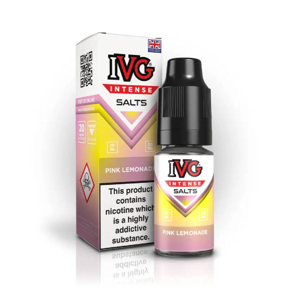 IVG Intense Nic Salts e liquids 10ml Pink Lemonade 10mg