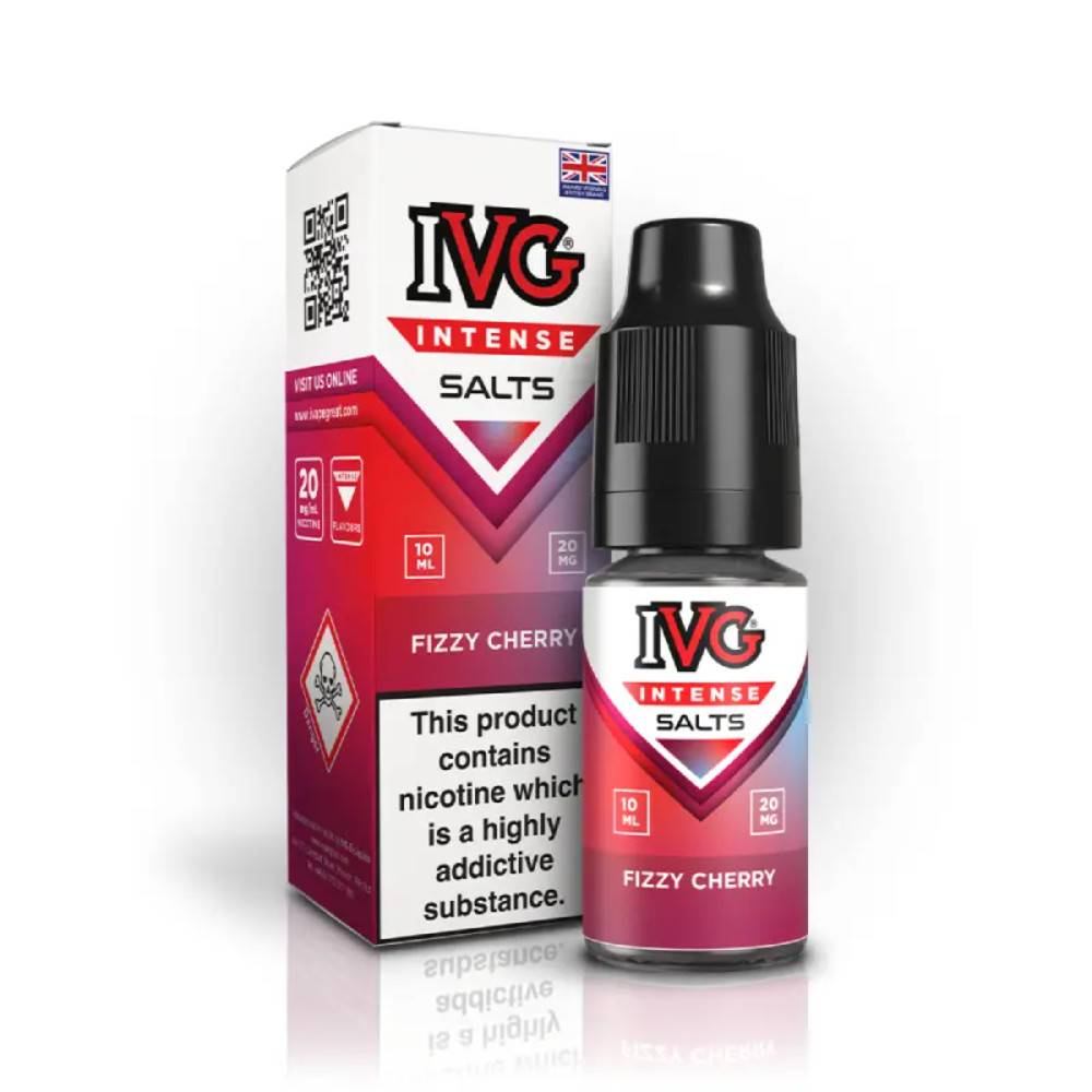 IVG Intense Nic Salts e liquids 10ml Fizzy Cherry 20mg