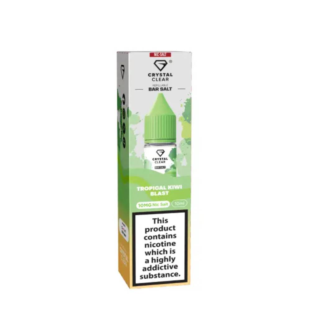 Crystal Clear Nic Salts e liquids 10ml Tropical Kiwi Blast 20mg