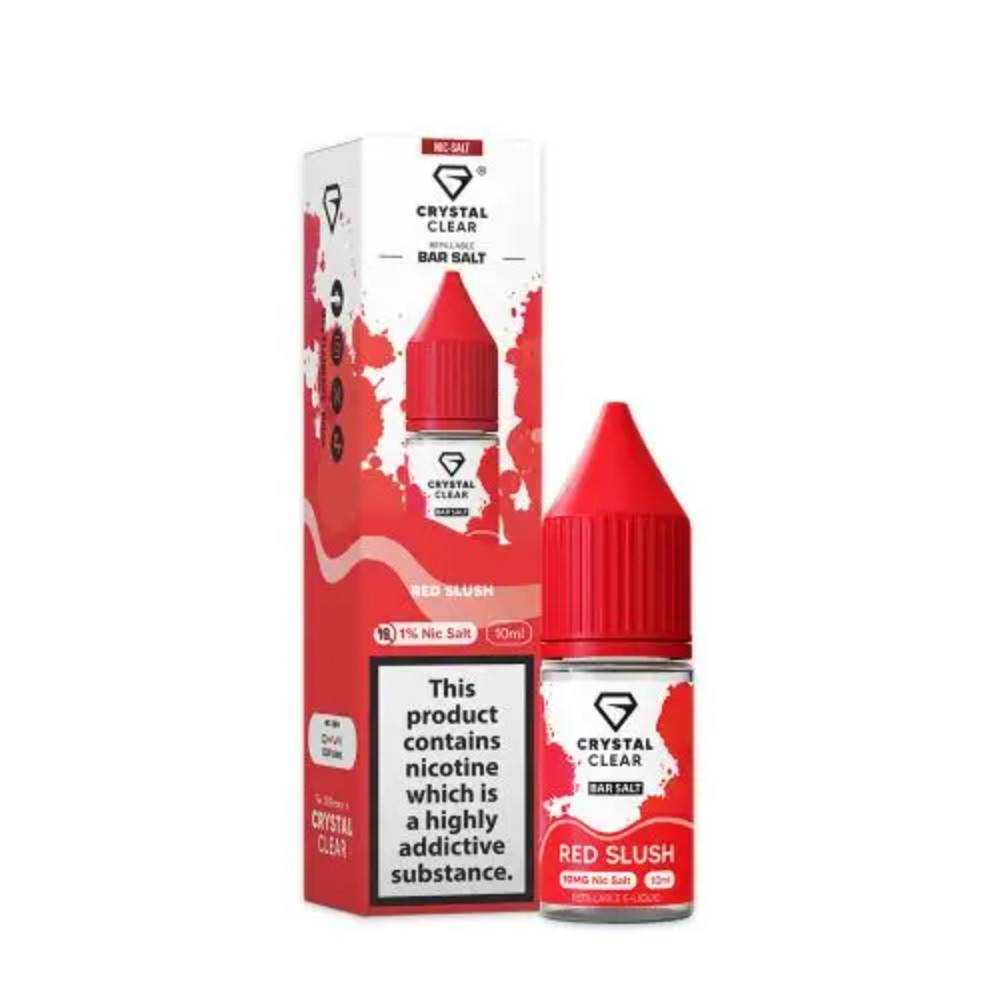 Crystal Clear Nic Salts e liquids 10ml Red Slush 10mg