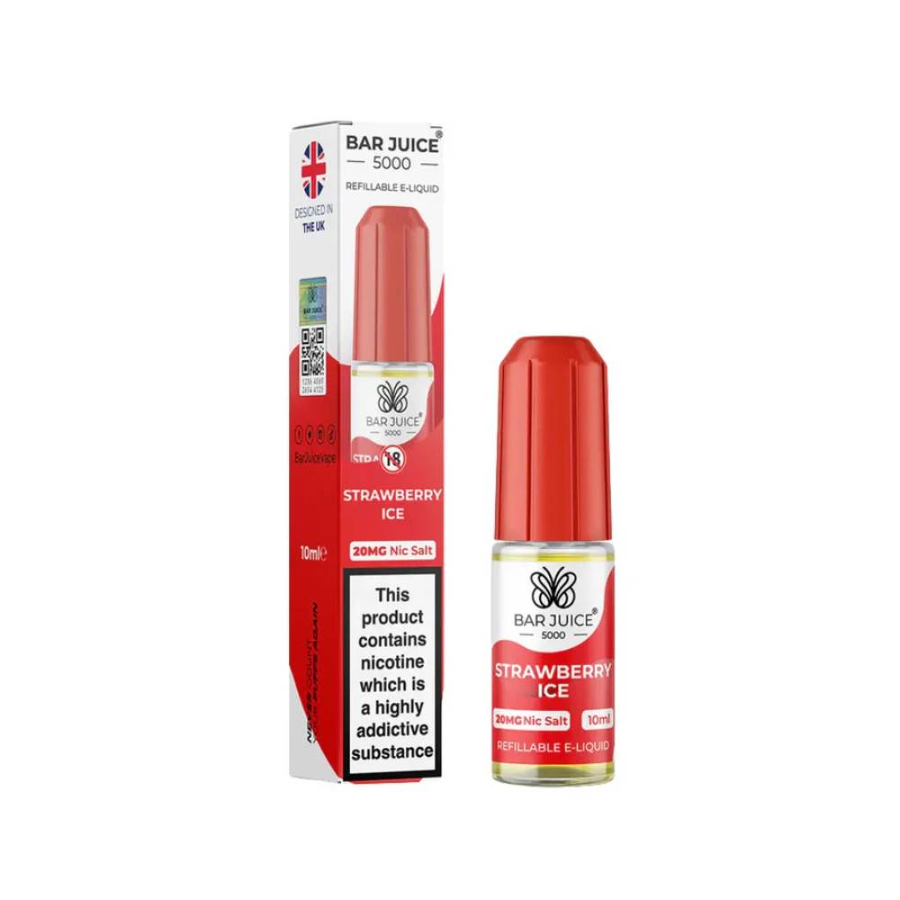 Bar Juice Nic Salts E-Liquids 10ml Strawberry Ice 10mg