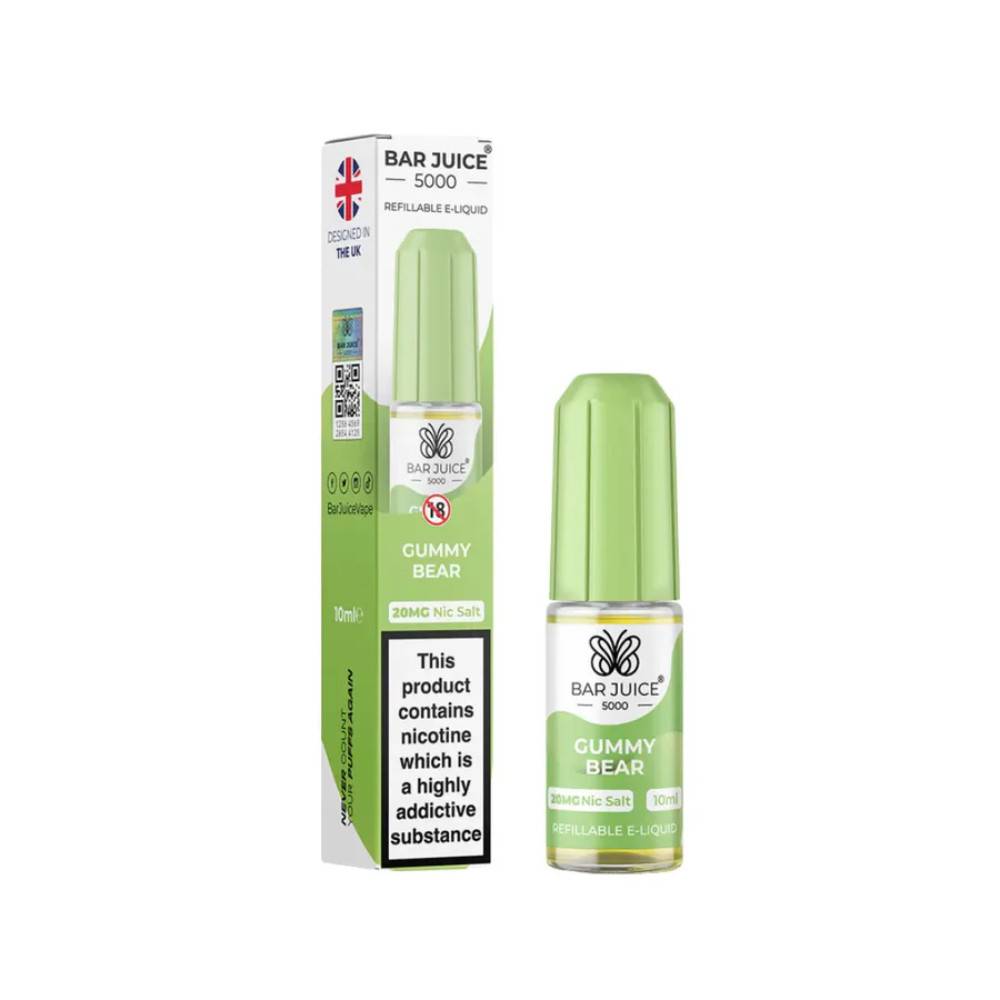 Bar Juice Nic Salts E-Liquids 10ml Gummy Bear 20mg