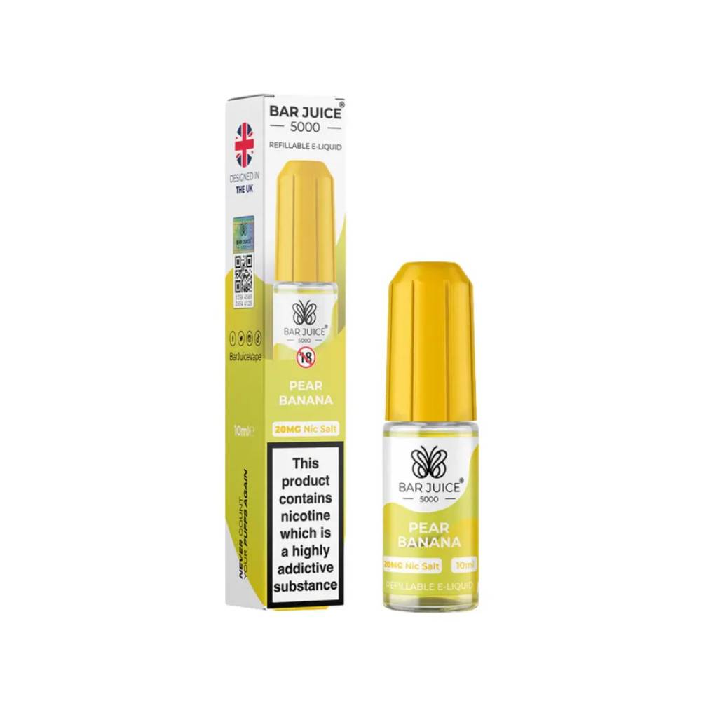 Bar Juice Nic Salts E-Liquids 10ml Pear Banana 20mg