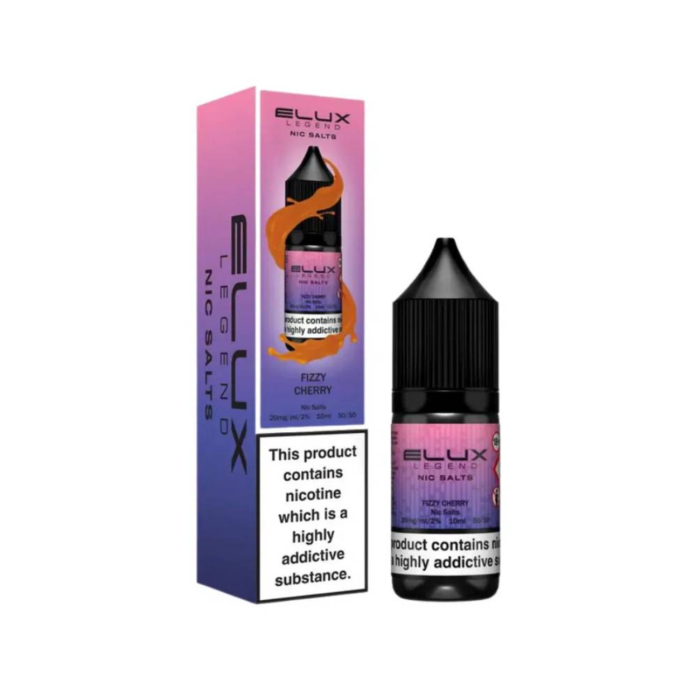 Elux Legend Nic Salts E-Liquids 10ml Fizzy Cherry 10mg