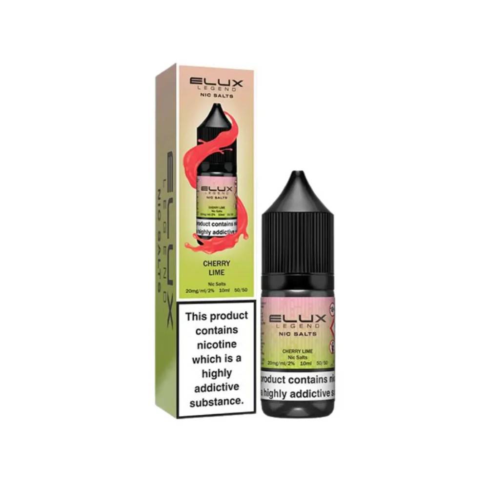 Elux Legend Nic Salts E-Liquids 10ml Cherry Lime 10mg
