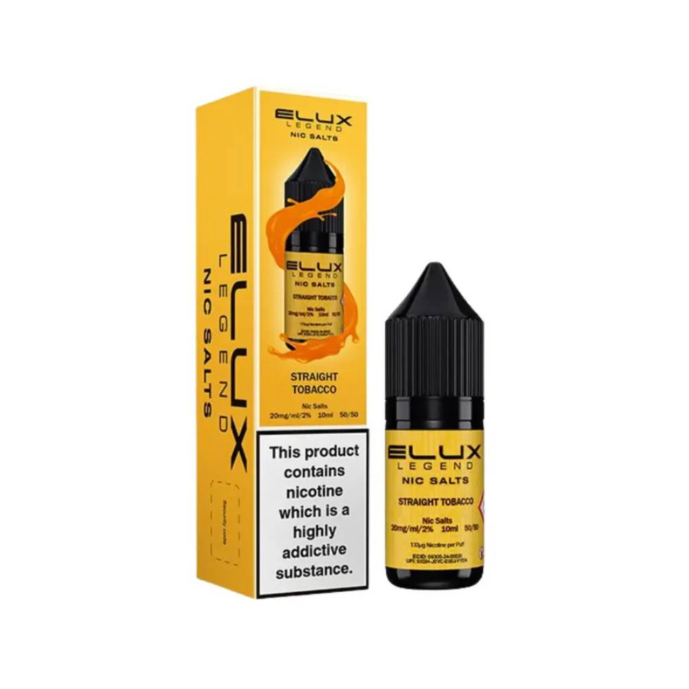 Elux Legend Nic Salts E-Liquids 10ml Straight Tobacco 10mg