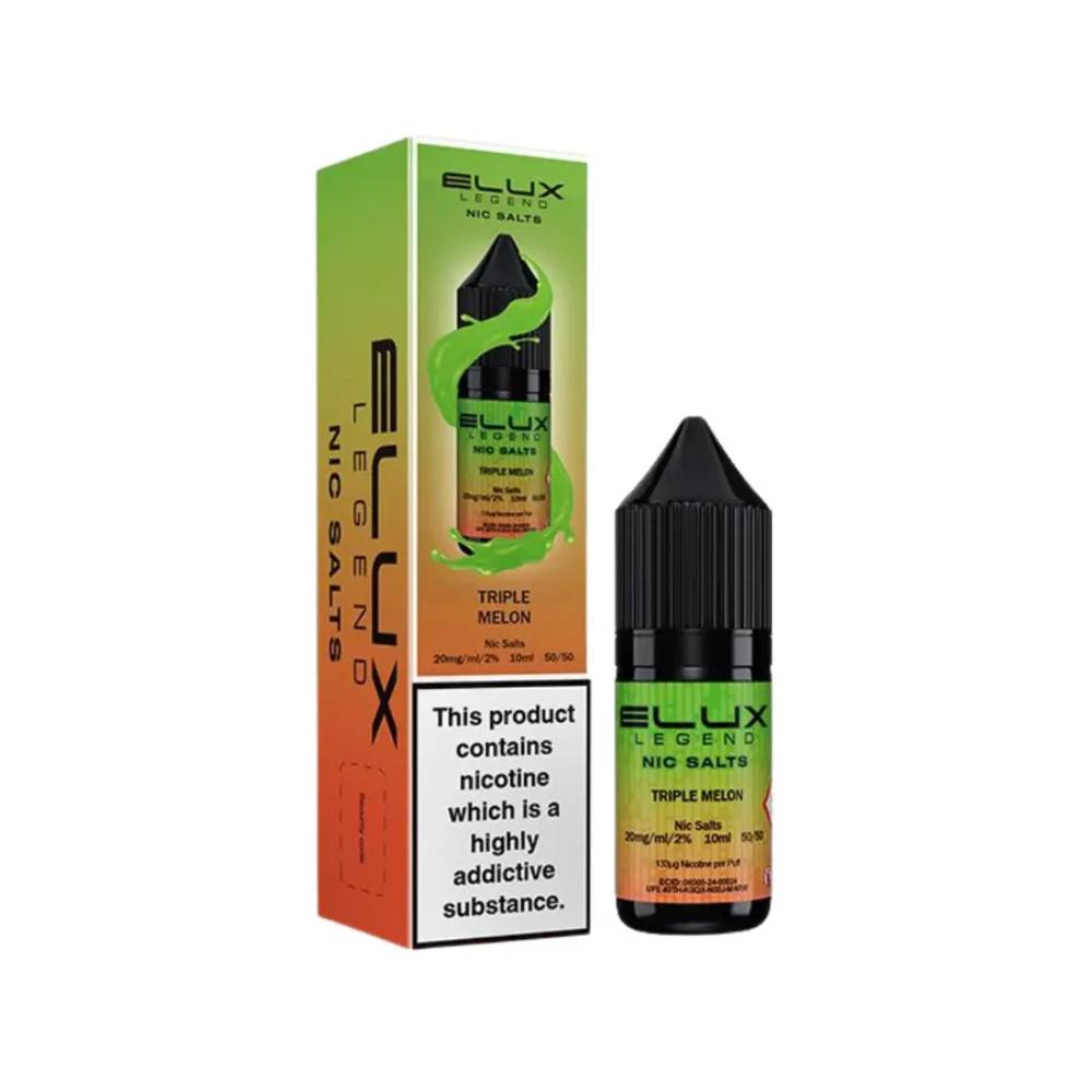 Elux Legend Nic Salts E-Liquids 10ml Triple Melon 10mg