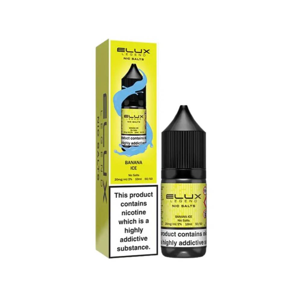 Elux Legend Nic Salts E-Liquids 10ml Banana Ice 20mg