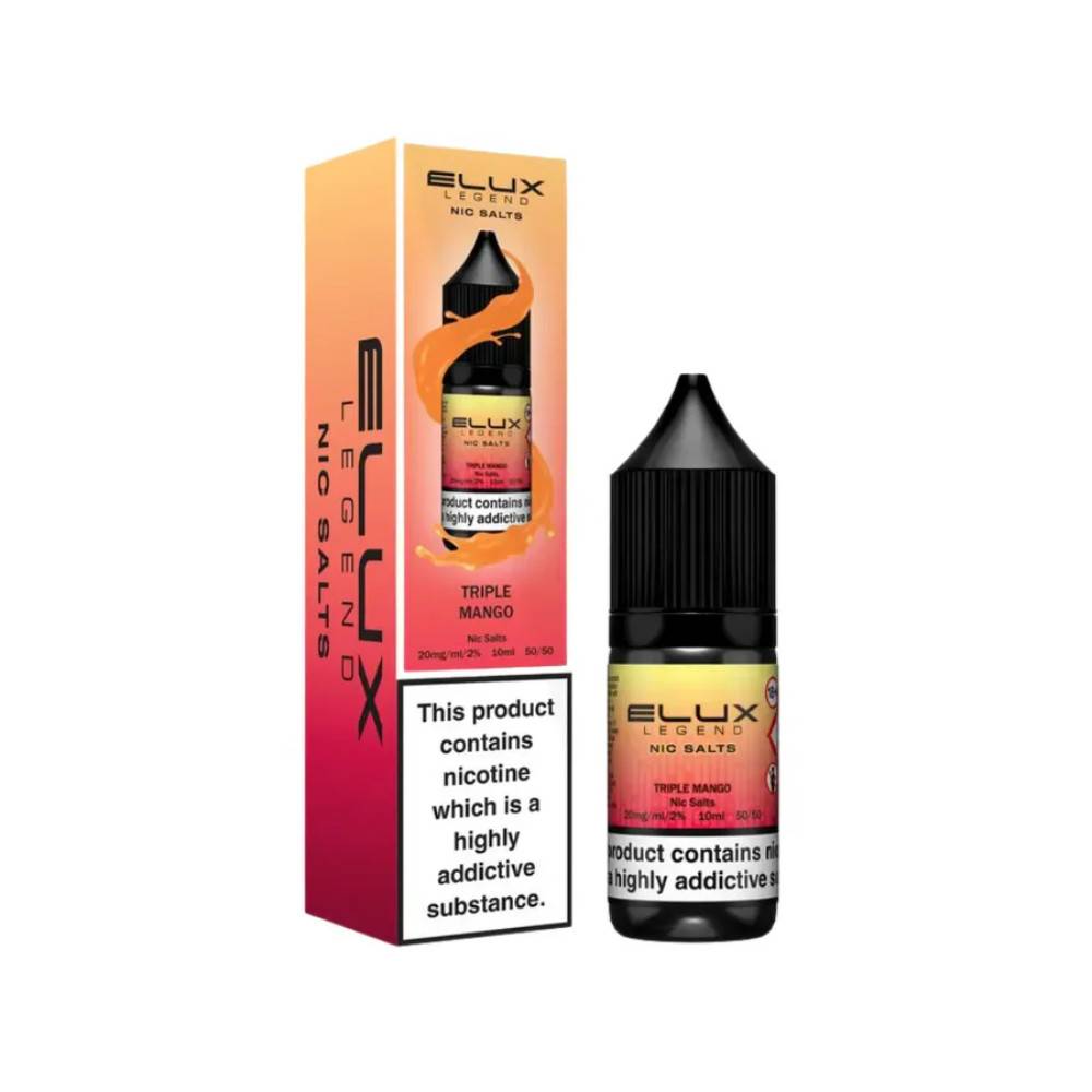 Elux Legend Nic Salts E-Liquids 10ml Triple Mango 20mg