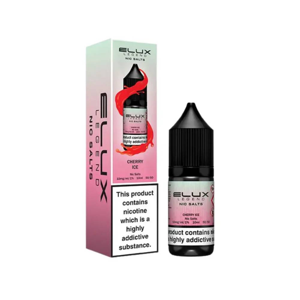Elux Legend Nic Salts E-Liquids 10ml Cherry Ice 20mg