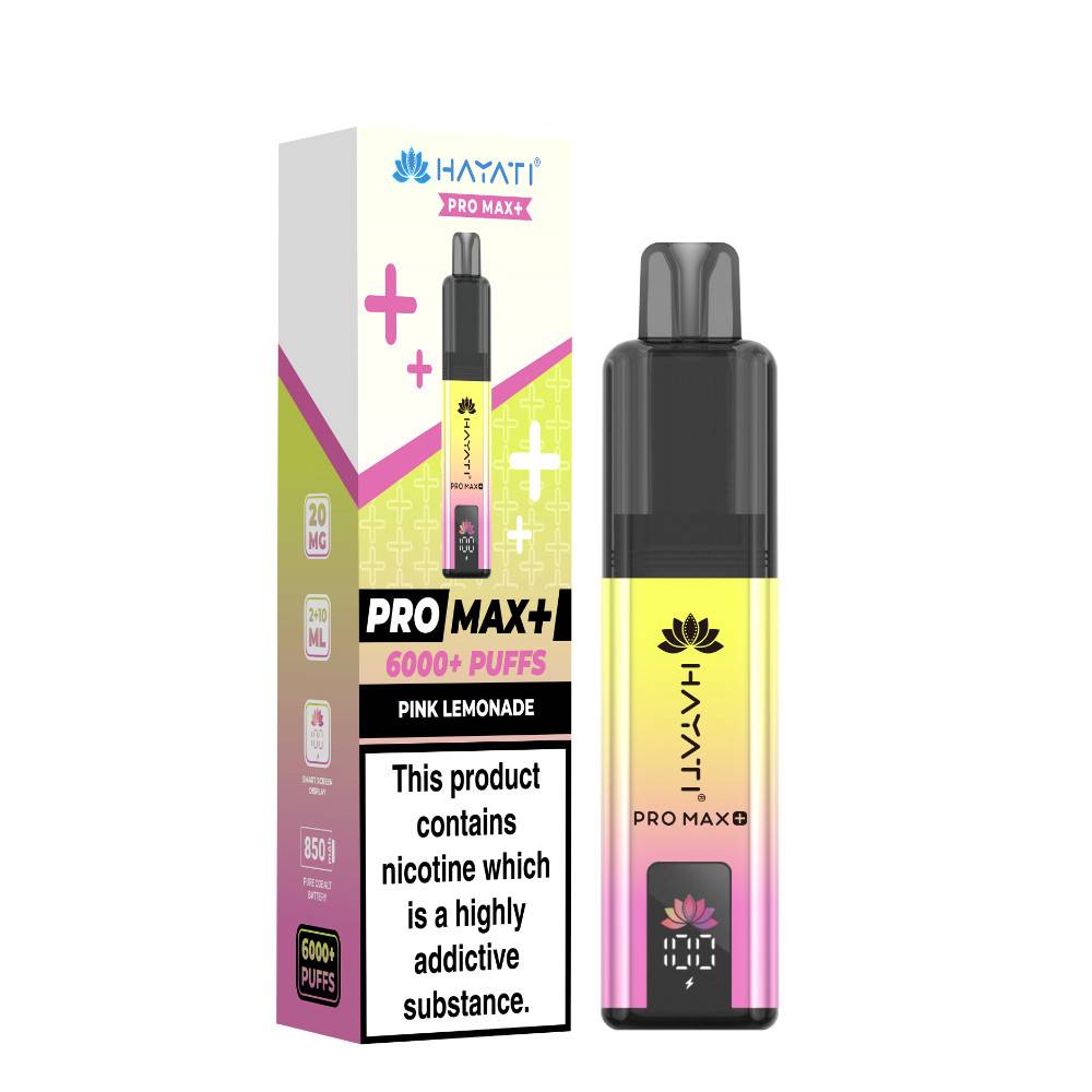 Hayati Pro Max Plus 6000 Prefilled Vape Kit Pink Lemonade